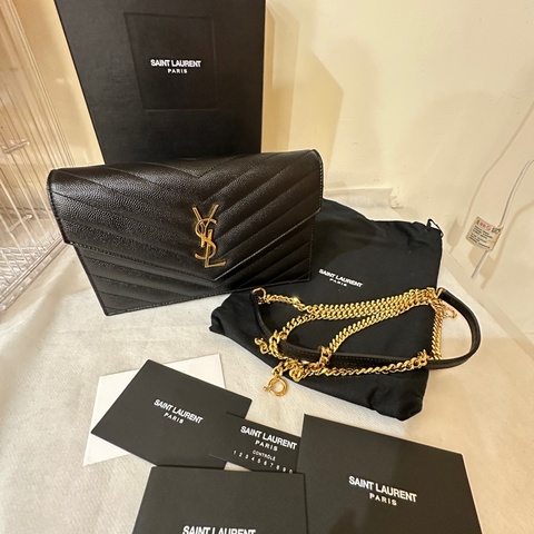 YSL經典款WOC荔枝紋小側包