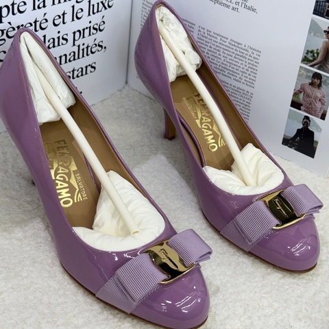 全新 菲拉格慕/Salvatore Ferragamo高跟鞋37碼 6cm高