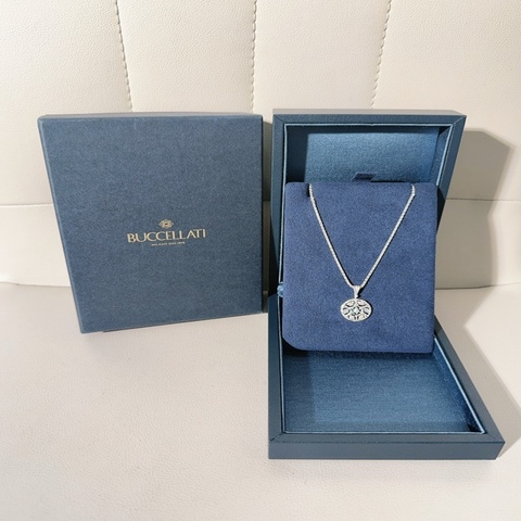 Buccellati 布契拉提 Ramage 18k白金鑲鑽吊墜