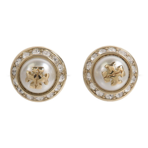 Tory Burch 金屬/玻璃珍珠Natalie Stud Earrings耳環