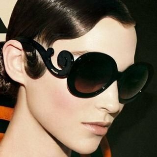 二手真品 Prada 精品 墨鏡 太陽眼鏡 2011年 絕版 復古 巴洛克 特殊造型 購自義大利 義大利製造 無盒