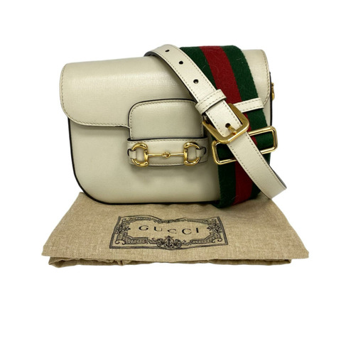 ☆ GUCCI 古馳 Beige Calfskin Horsebit 2 way bag 米色小牛皮兩用袋 658574-267009815