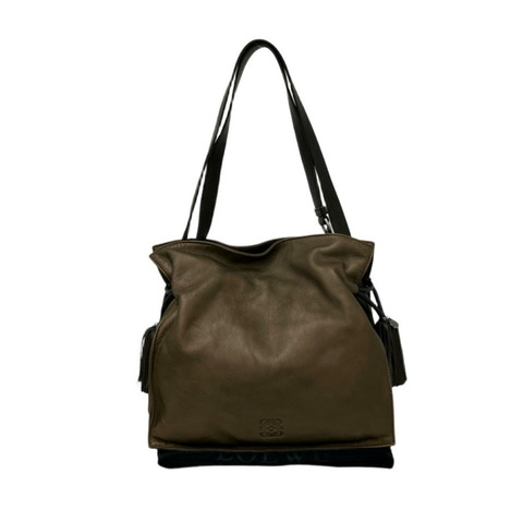 ☆ LOEWE 羅意威 Brown Nappa Leather Vintage Flamenco Shoulder Bag 啡色納帕皮革肩背包-267010489