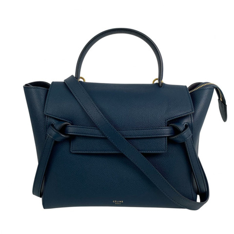 ☆ CELINE 思琳 Navy Calfskin Micro Belt Bag 2 way bag 深藍色小牛皮兩用袋-267010703