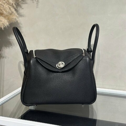 HERMES Lindy 26 - Noir 89 黑銀 U