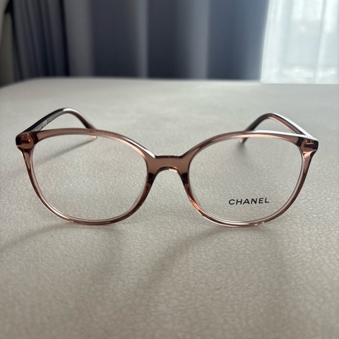 Chanel 香奈兒復古造型光學眼鏡3432A 透棕