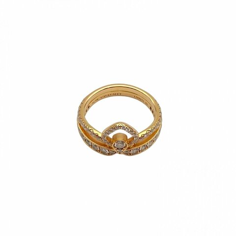 CHAUMET 18K黄金钻石加冕爱系列戒指52