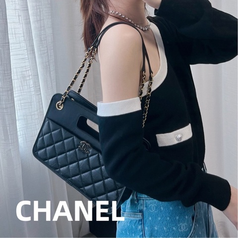 閒置Chanel香奈兒復古牛皮腋下包 公文包