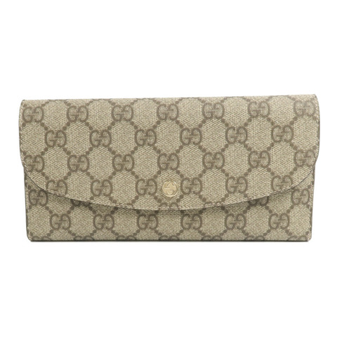 GUCCI 塗層帆布Long Wallet長錢包