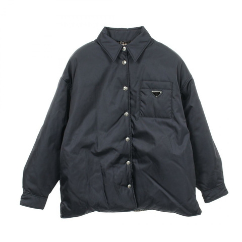 PRADA Re-Nylon 其他夾克 尼龍海軍藍 二手女裝