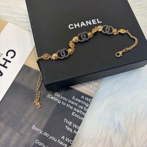 CHANEL 單寧雙C造型項鍊