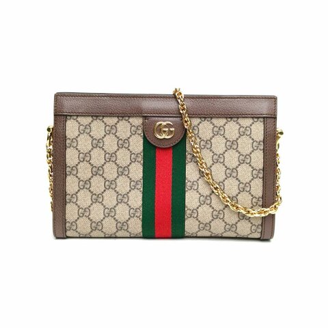 GUCCI Ophidia夾子包小號拼色PVC金扣肩背包