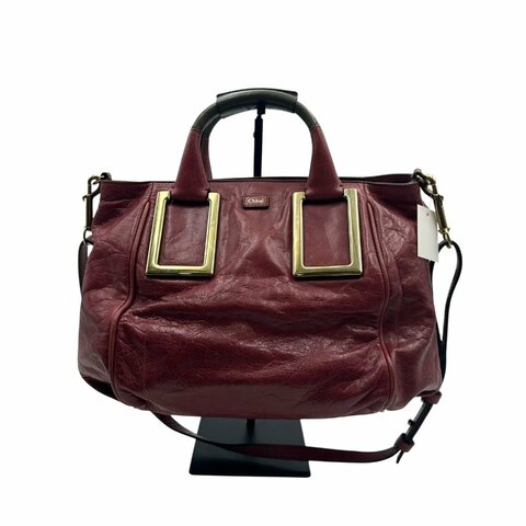 【美收精品】Chloe 酒紅色手提包 C-594【隔月月中將轉賣至日本 上架期限30天】
