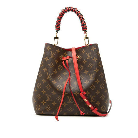 路易威登 Monogram NeoNoe 手提包/肩背包 2WAY M44021 罌粟紅棕色皮革 女士 LOUIS VUITTON