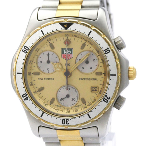 TAG HEUER 2000 專業計時碼錶鍍金鋼錶 CE1121