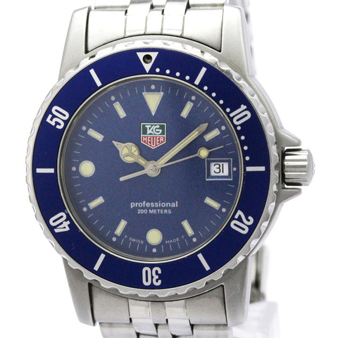 TAG HEUER 專業不鏽鋼石英男錶 WD1214
