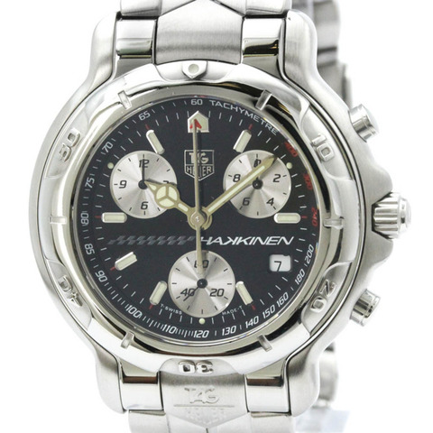 TAG HEUER 6000 計時碼錶 Mika Hakkinen 限量版腕錶 CH1114 拋光