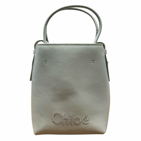 CHLOE SENSE MICRO TOTE BAG 淡綠色 皮革