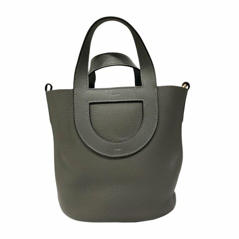 HERMES 愛馬仕 In-The-Loop 18 灰 金釦