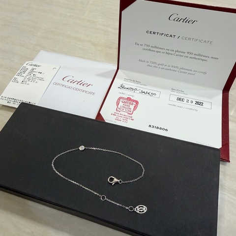 Cartier D'AMOUR手鏈 迷你款 白金