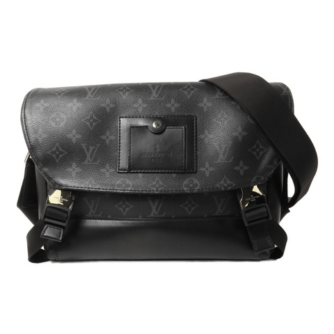LOUIS VUITTON Monogram Eclipse Messenger PM Voyager肩背袋