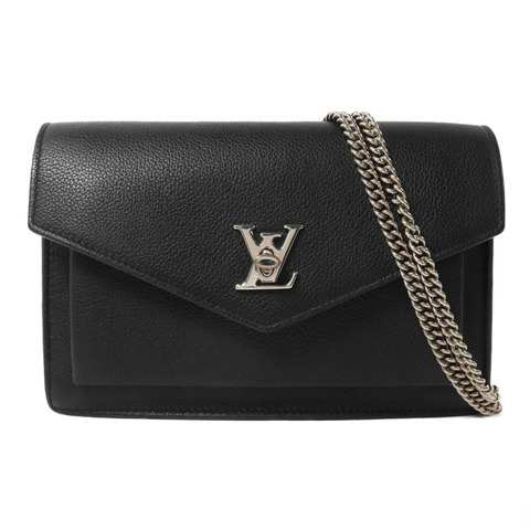 LOUIS VUITTON 牛皮皮革Mylockme Chain Pochette鏈帶肩背袋