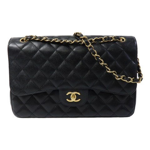 CHANEL 牛皮皮革Large Classic鏈帶肩背袋