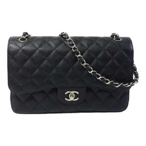 CHANEL 牛皮皮革Large Classic鏈帶肩背袋