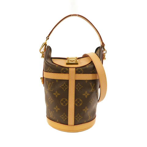 LOUIS VUITTON Monogram Duffle金扣手挽肩背兩用袋棕色