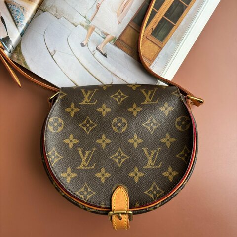 ::LOUIS VUITTON:: LV M51179 經典花紋半圓鈴鼓包 斜背包 小馬鞍包 vinyage 超可愛