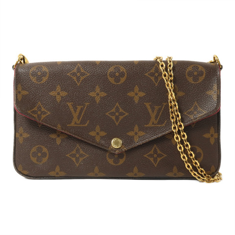 LOUIS VUITTON Monogram Pochette Felicie鏈帶肩背袋