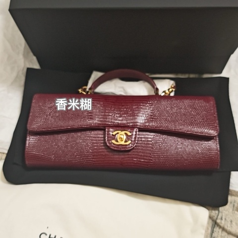 Chanel香奈兒26A高級手工坊稀有限定酒紅色手提包