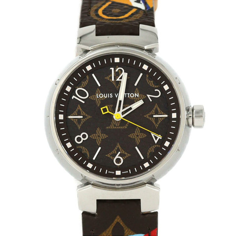 路易威登 Tambour Monogram QA071 SS 石英腕錶
