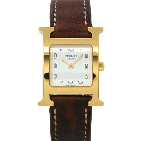 愛馬仕 H-Watch HH1 201 女士腕錶 白色石英錶