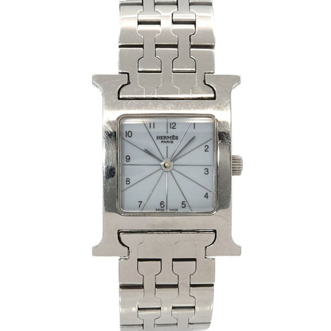 愛馬仕 H-Watch HH1 210 女士腕錶 白色灰色石英錶