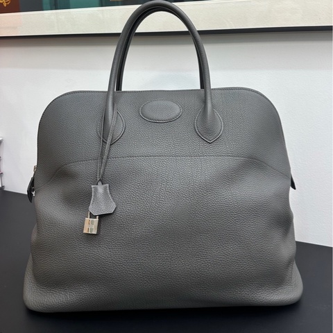 Hermès 愛馬仕Bolide45石墨灰 銀扣 TC皮鎖具