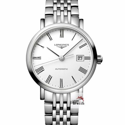 【大眾名錶】LONGINES浪琴 L43104116 優雅系列 2020/02未使用品 白色羅馬面盤 底蓋裸空 錶徑29mm 自動上鍊 大眾名錶G319