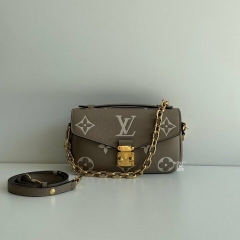 99新🆕 全配有購證🙌🏻 Louis Vuitton LV 路易威登 Pochette Métis East West 奶油色