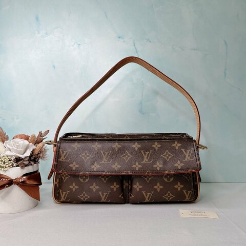 LV Vivacite老花單肩包