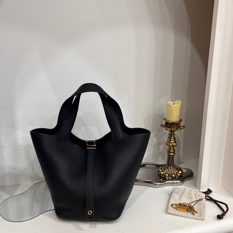 HERMES K刻 午夜深藍 PICOTIN 18