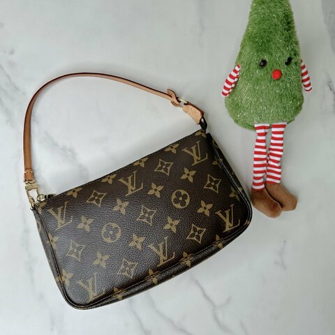 LV Pochette老花麻將包