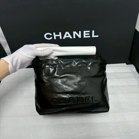 CHANEL soblack全黑22bag mini  芯片款 24年