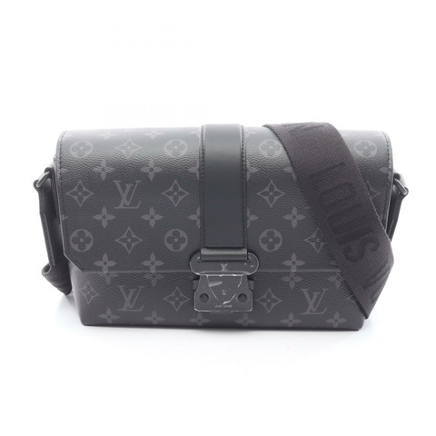 路易威登 S Cape Messenger 單肩包 M46794 Monogram Eclipse 帆布 二手