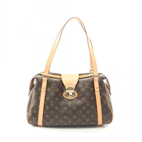 路易威登 Stresa PM 單肩包 M51186 Monogram 帆布皮革棕色二手