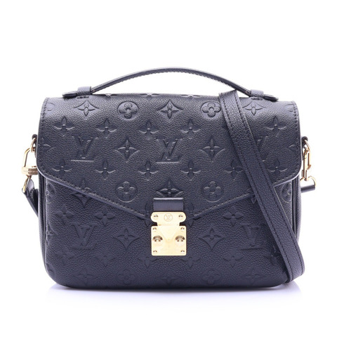 藍色 原花壓紋牛皮 Pochette Metis MM 兩用包【LOUIS VUITTON LV 路易威登】 M41487