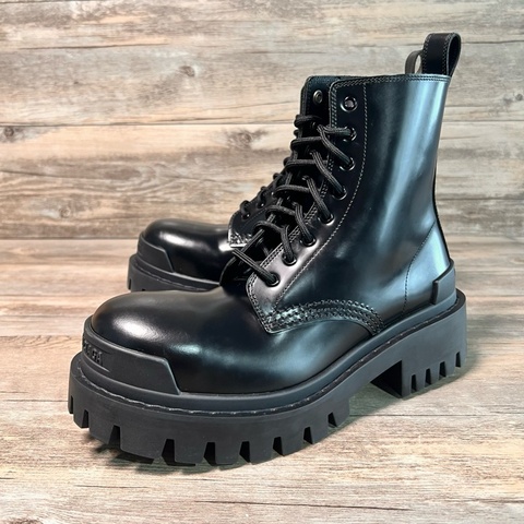 Balenciaga 巴黎世家 Strike 黑色 厚底 馬丁靴 短靴 35碼