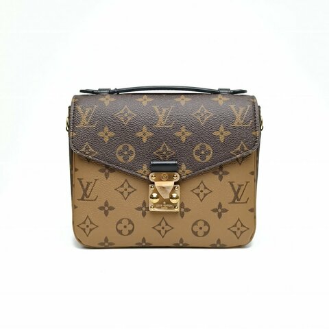 LOUIS VUITTON PochetteMetis拼色郵差雙肩包拼色PVC晶片