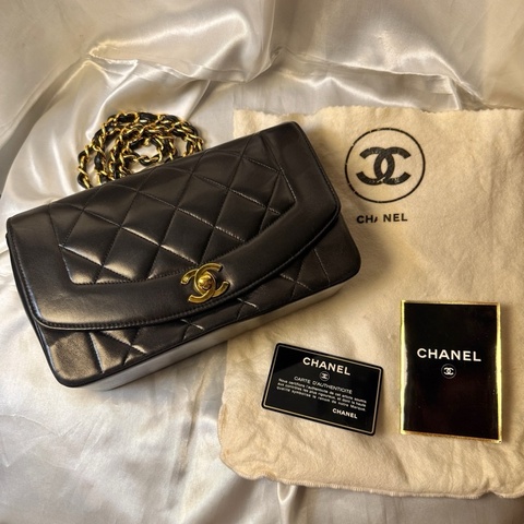 Chanel Diana 25cm 羊皮中號全套