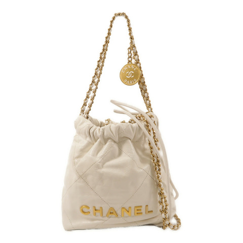 CHANEL 牛皮皮革Chanel 22 Mini鏈帶肩背袋