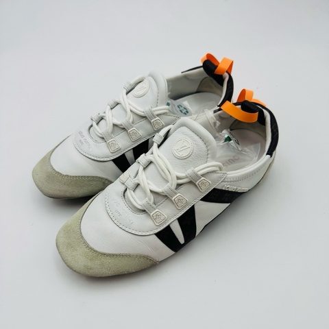Lv Sneakerina老花麂皮德訓鞋 36碼 97新